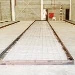 Steel framework ready for casting